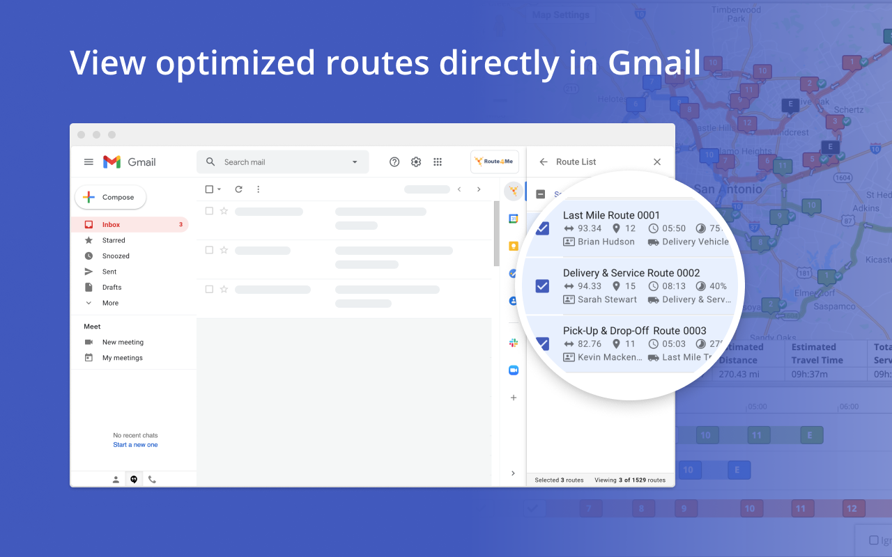 Route4Me Route Planner for Gmail chrome谷歌浏览器插件_扩展第2张截图