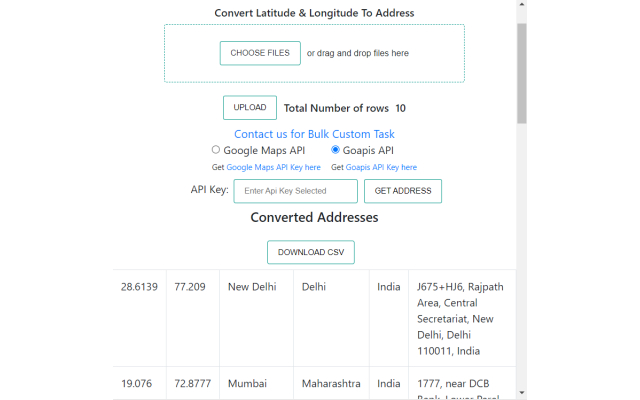 Lat Long to Address Bulk Converter chrome谷歌浏览器插件_扩展第1张截图