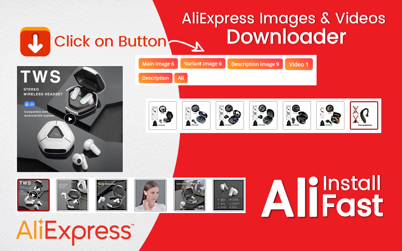 AliFast - Download AliExpress Images & Videos chrome谷歌浏览器插件_扩展第6张截图