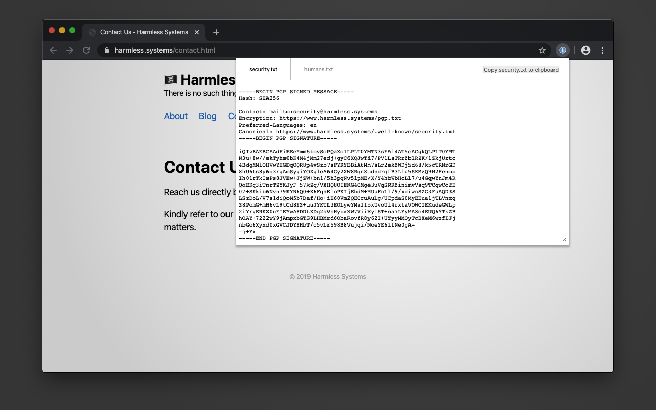 security.txt chrome谷歌浏览器插件_扩展第1张截图