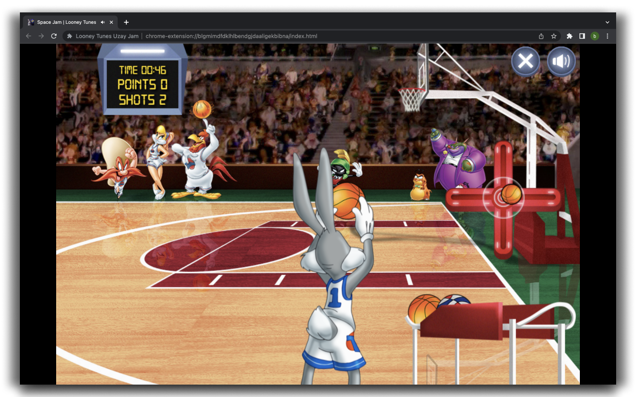 Looney Tunes Space Jam - Basketball Game chrome谷歌浏览器插件_扩展第6张截图