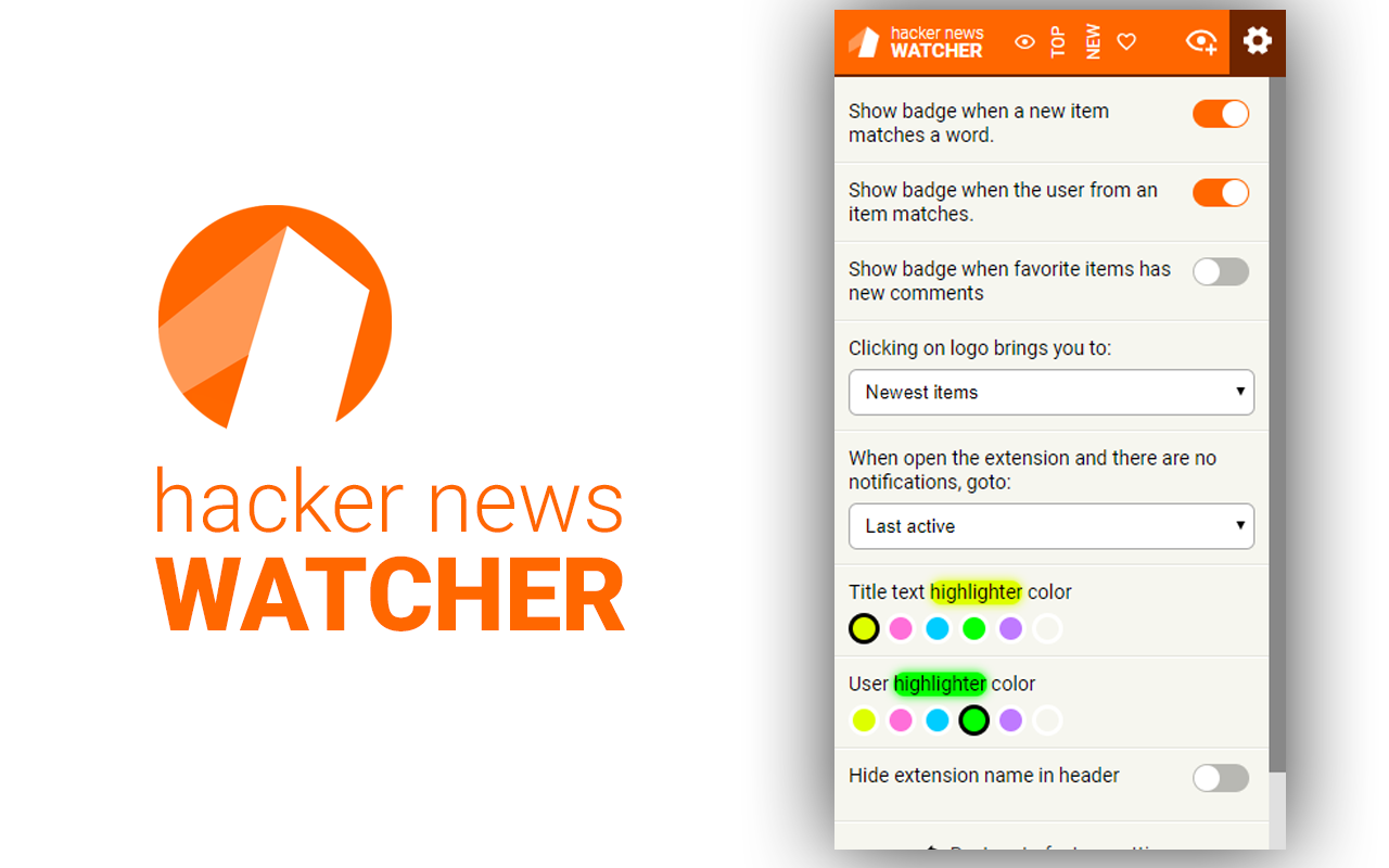 Hacker News Watcher chrome谷歌浏览器插件_扩展第4张截图