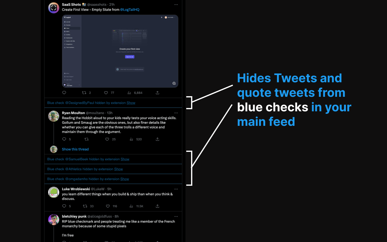 Blue Check Hider chrome谷歌浏览器插件_扩展第2张截图