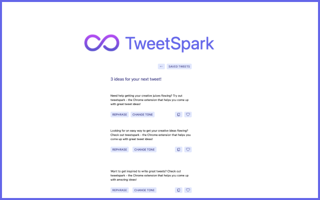 TweetSpark chrome谷歌浏览器插件_扩展第1张截图