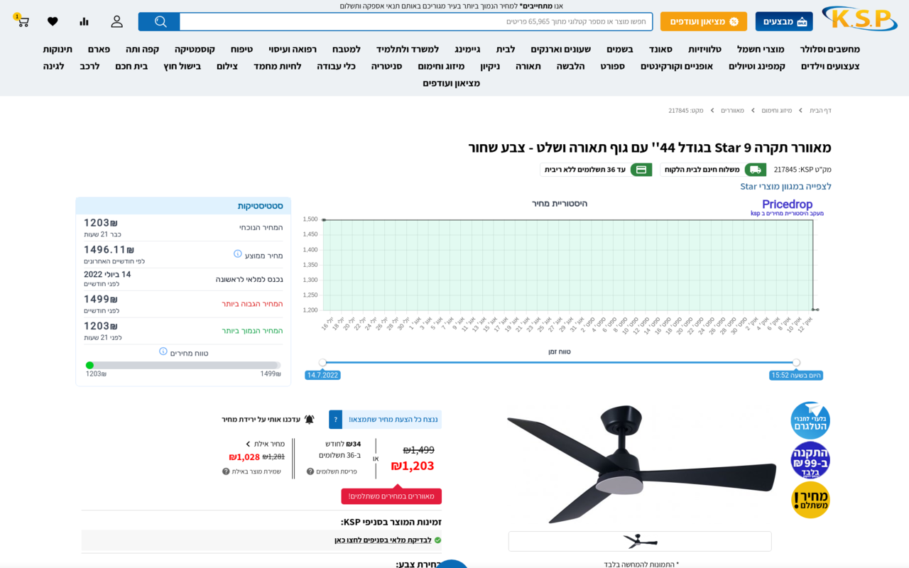 PriceDrop - KSP price tracker chrome谷歌浏览器插件_扩展第3张截图