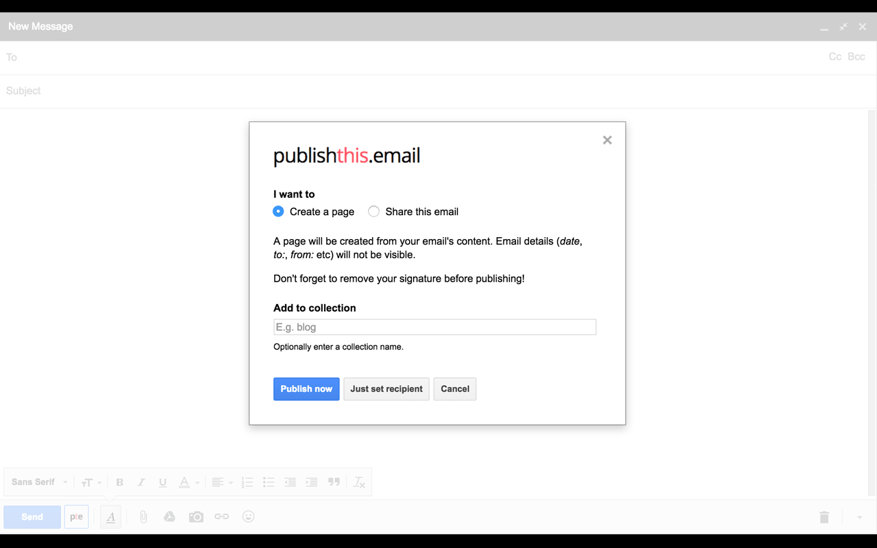 publishthis.email Gmail Extension chrome谷歌浏览器插件_扩展第2张截图