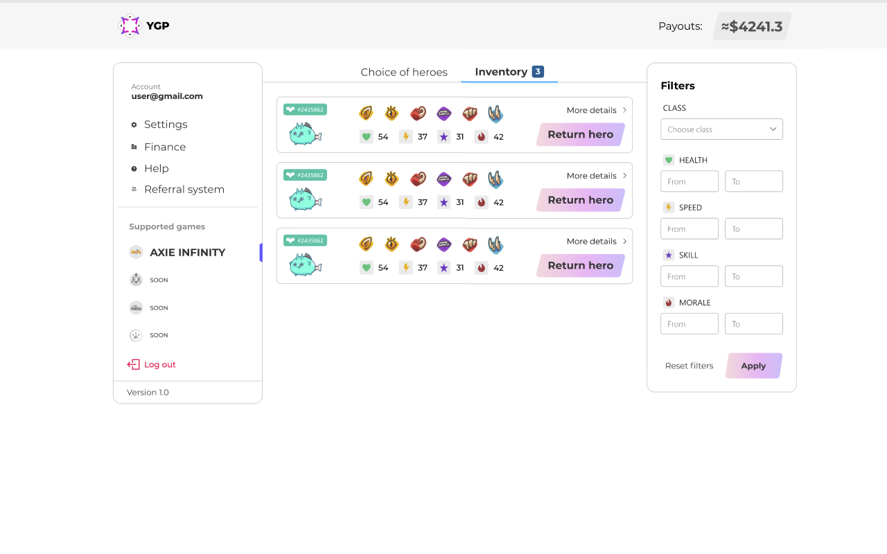 Yield Gaming Platform Axie extension chrome谷歌浏览器插件_扩展第2张截图