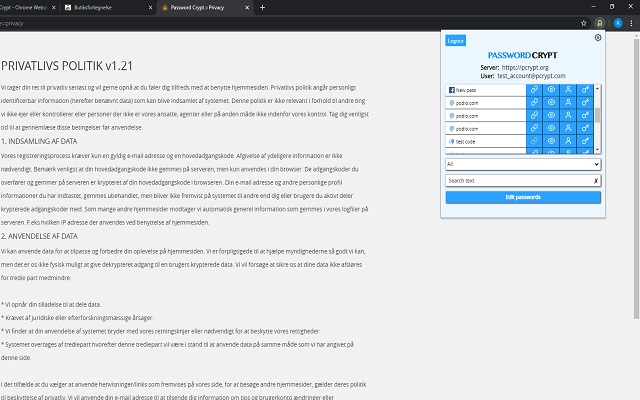 Password Crypt chrome谷歌浏览器插件_扩展第1张截图