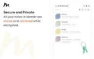 Membr: Effortless & Secure Note-taking chrome谷歌浏览器插件_扩展第3张截图