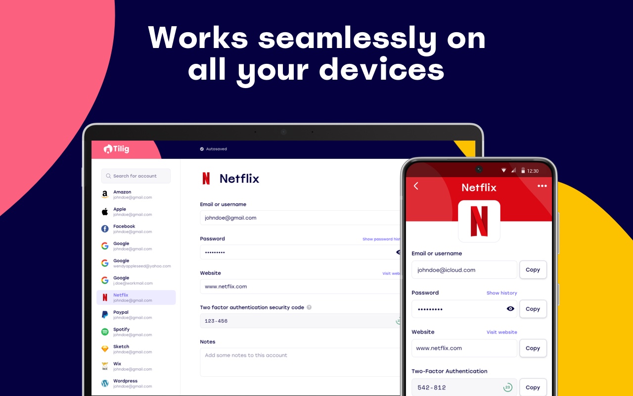 Tilig Password Manager chrome谷歌浏览器插件_扩展第5张截图