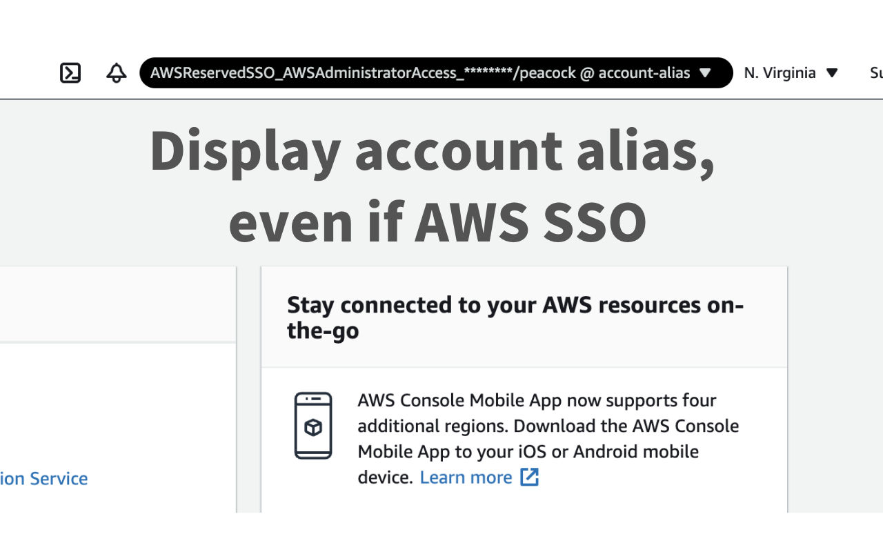 AWS Peacock Management Console chrome谷歌浏览器插件_扩展第1张截图