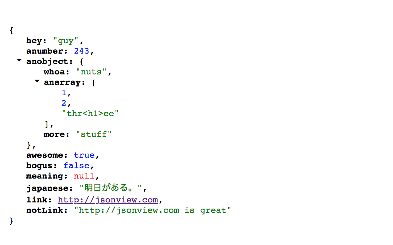 JSONView chrome谷歌浏览器插件_扩展第1张截图