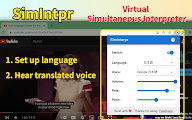 SimIntpr - 翻译并读出 YouTube 字幕 chrome谷歌浏览器插件_扩展第4张截图