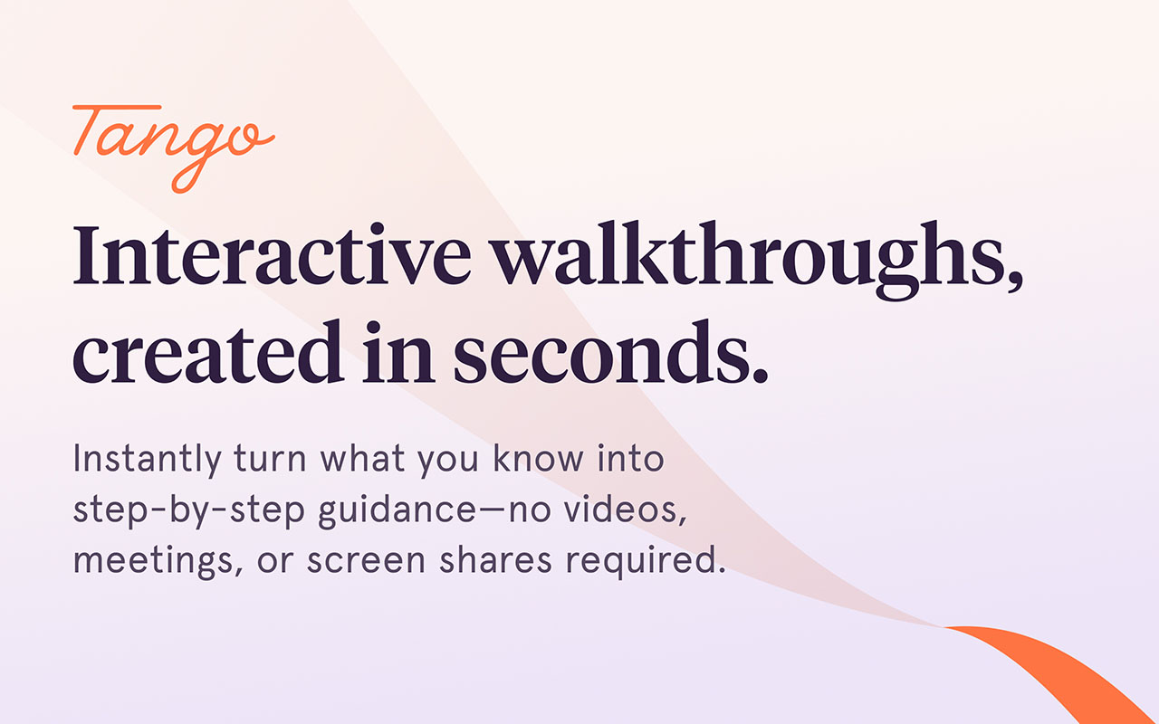 Tango: Create how-to guides with screenshots chrome谷歌浏览器插件_扩展第7张截图