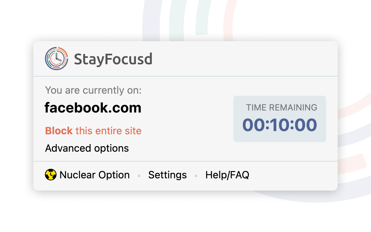 StayFocusd - Block Distracting Websites chrome谷歌浏览器插件_扩展第8张截图