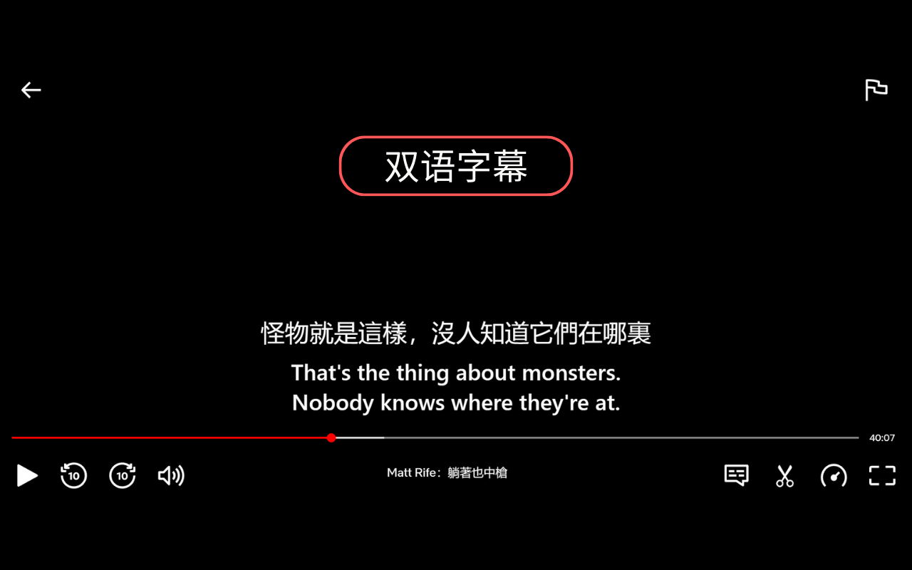 Netflix 双语字幕 chrome谷歌浏览器插件_扩展第1张截图