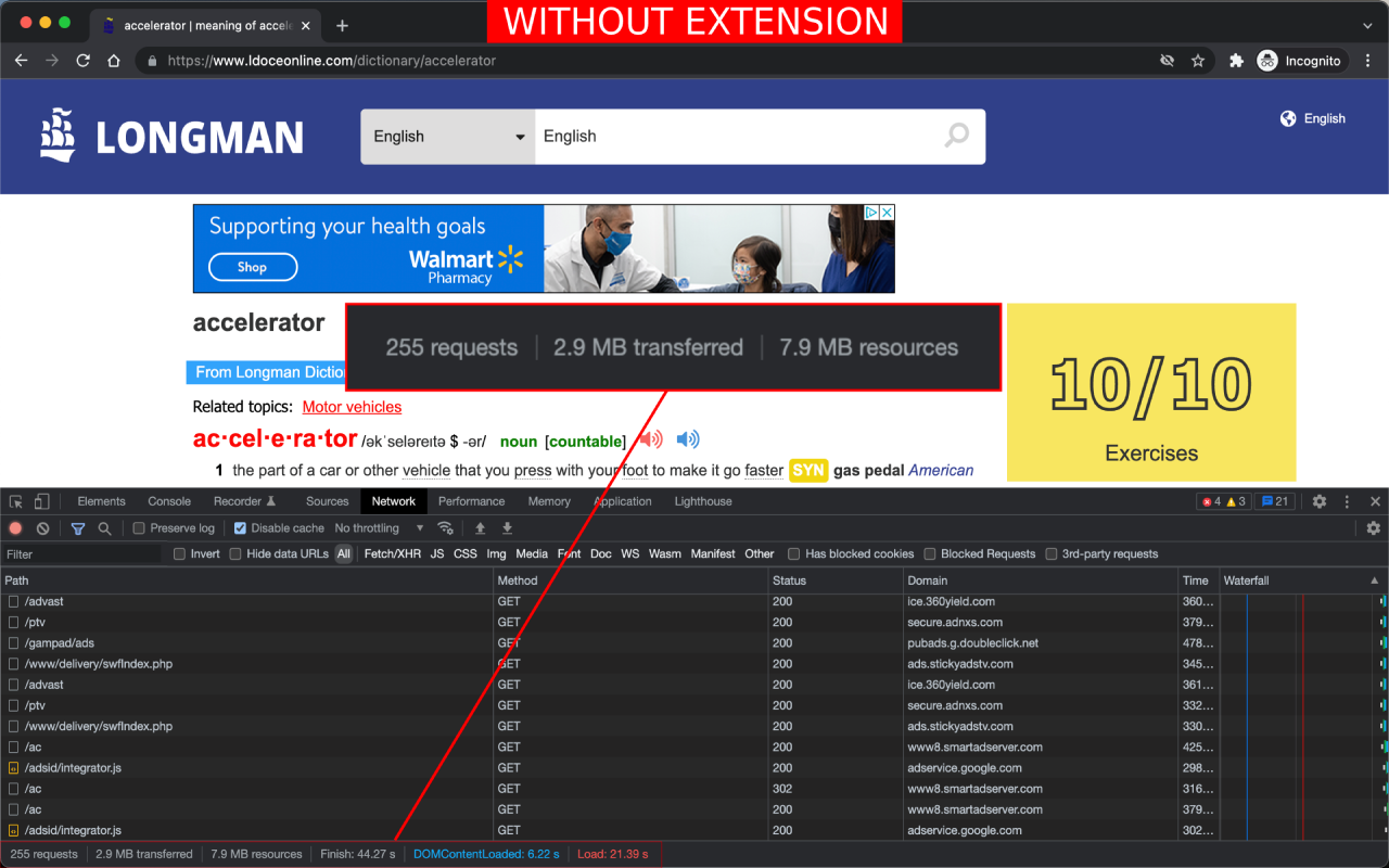 LONGMAN Accelerator chrome谷歌浏览器插件_扩展第2张截图