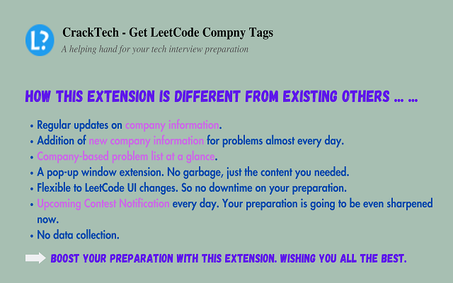 CrackTech - Find LeetCode Company Tags chrome谷歌浏览器插件_扩展第9张截图
