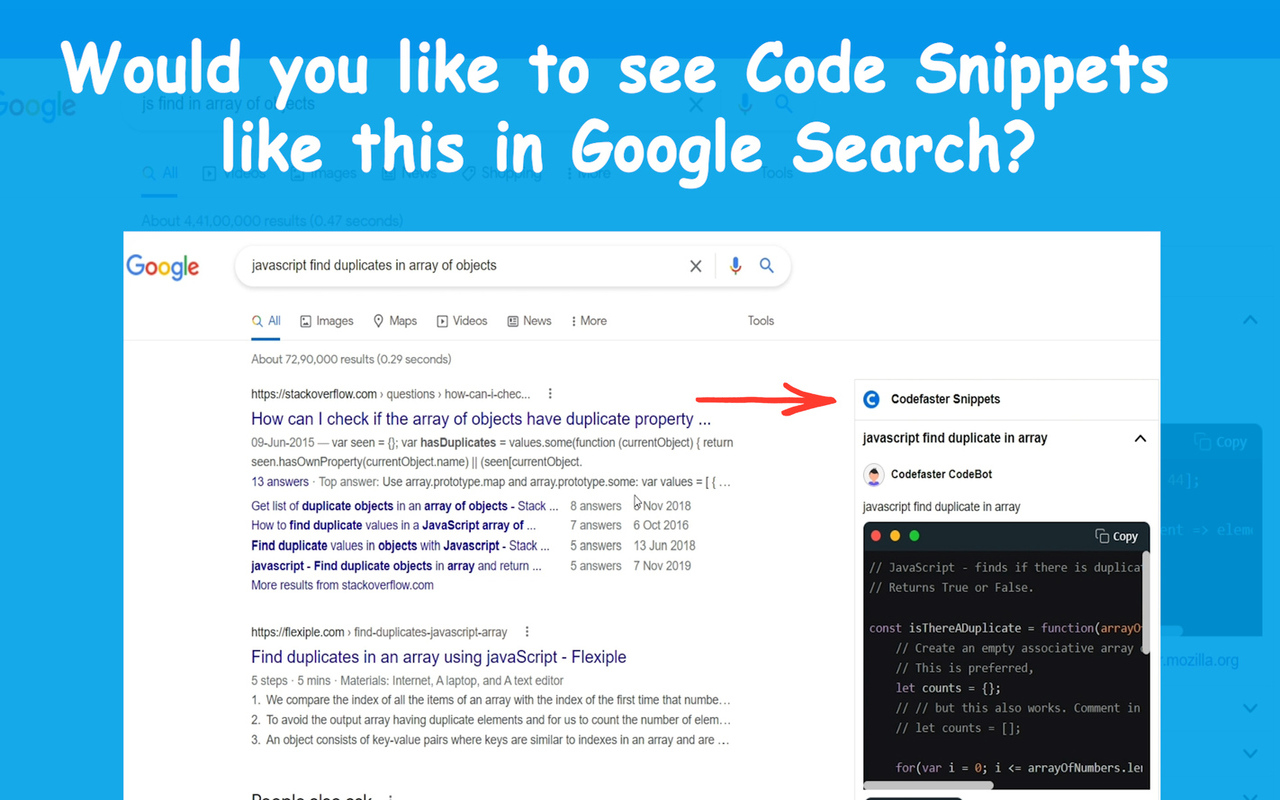 Codefaster chrome谷歌浏览器插件_扩展第4张截图