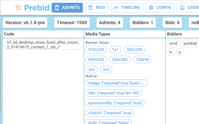 Professor Prebid chrome谷歌浏览器插件_扩展第1张截图