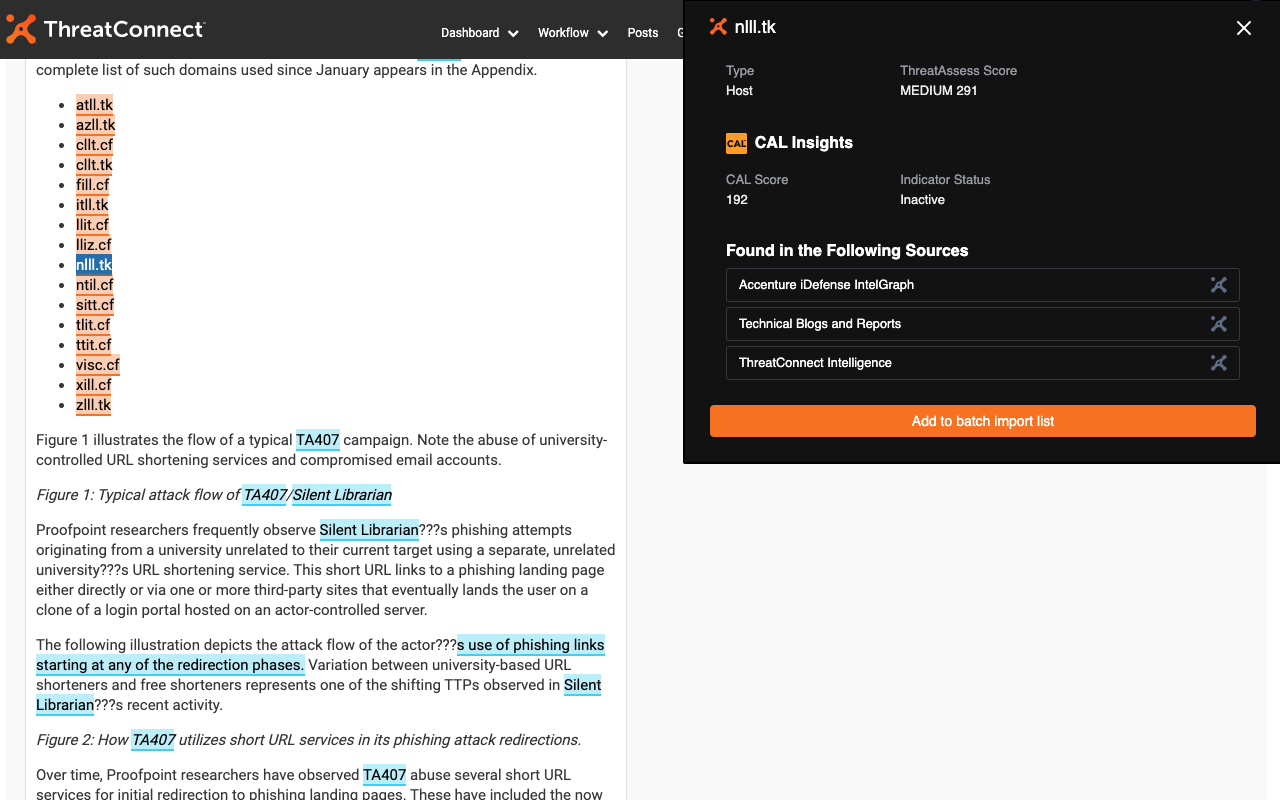 ThreatConnect Intelligence Anywhere chrome谷歌浏览器插件_扩展第3张截图