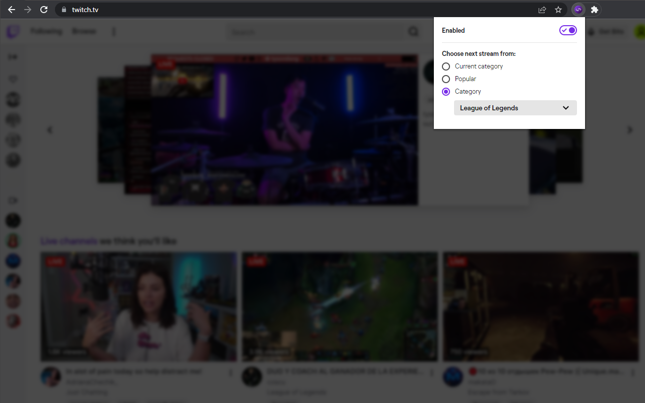 Twitch Auto Switcher chrome谷歌浏览器插件_扩展第2张截图