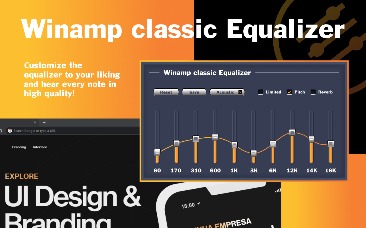 Winamp Classic Equalizer chrome谷歌浏览器插件_扩展第2张截图