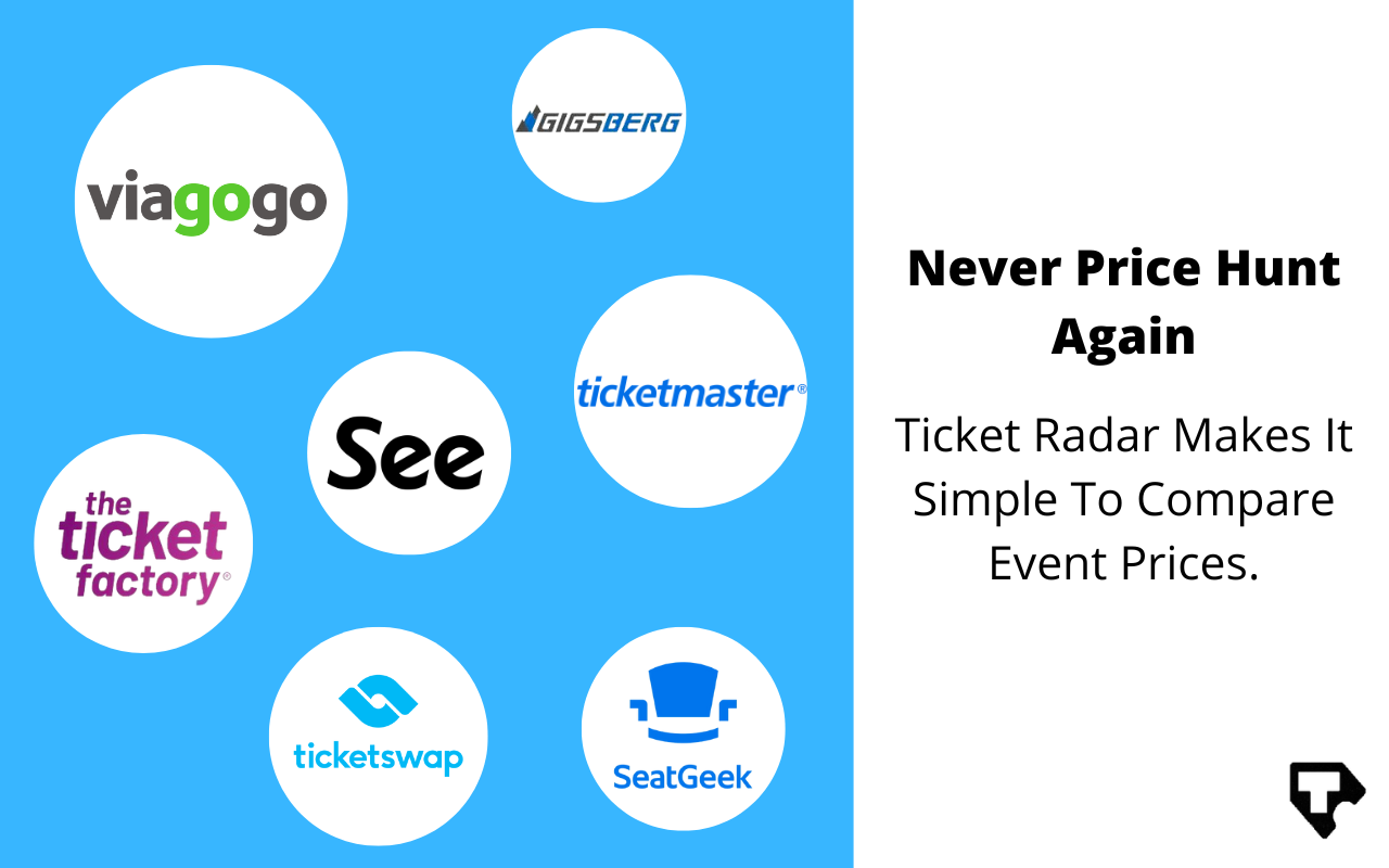 Ticket Radar - Compare Concert Ticket Prices chrome谷歌浏览器插件_扩展第2张截图