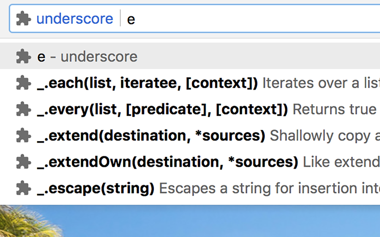 underscore chrome谷歌浏览器插件_扩展第1张截图