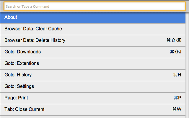 CCP Command Palette chrome谷歌浏览器插件_扩展第2张截图