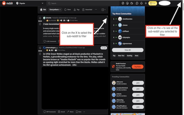 Reddit Filter chrome谷歌浏览器插件_扩展第2张截图
