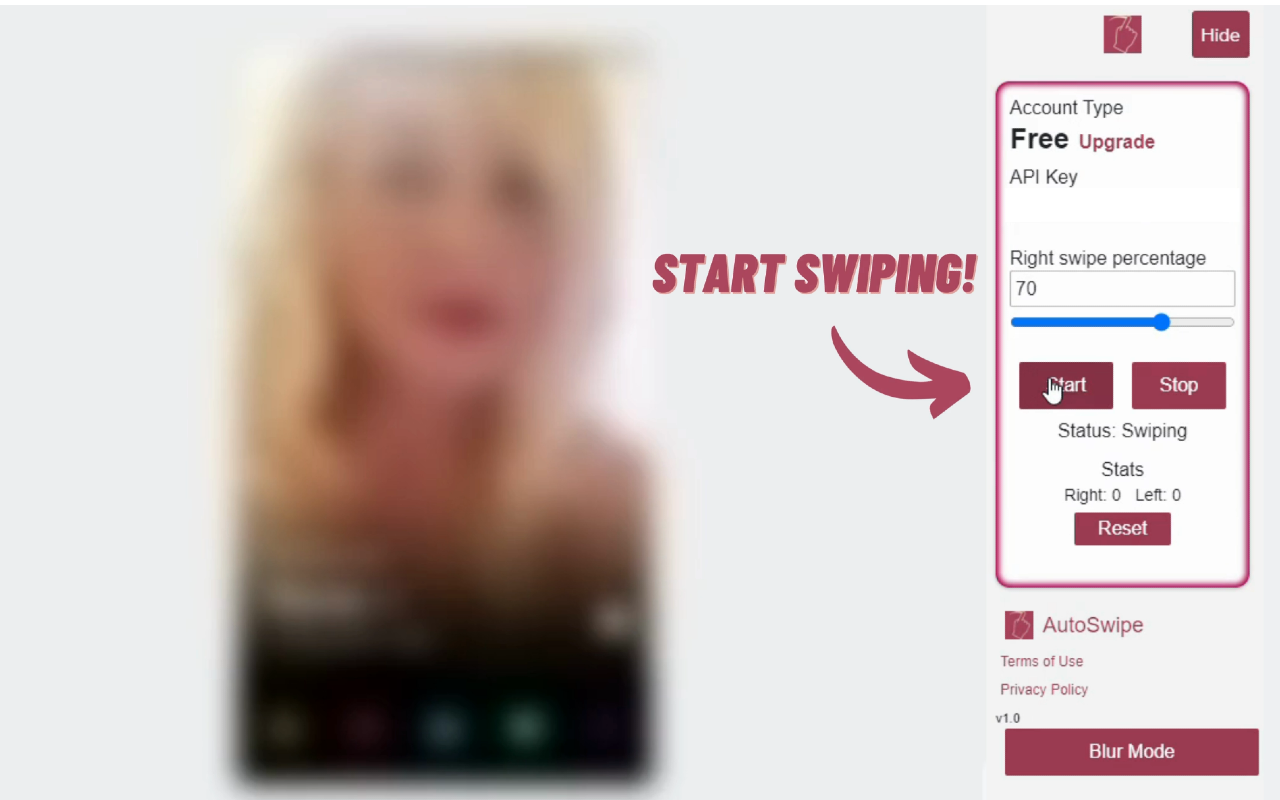 Auto Swipe On Tinder & Badoo: Try For Free! chrome谷歌浏览器插件_扩展第2张截图