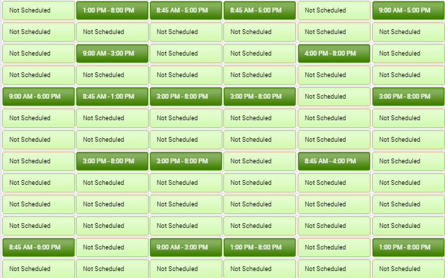 Zenoti Weekly Schedule Viewer chrome谷歌浏览器插件_扩展第1张截图