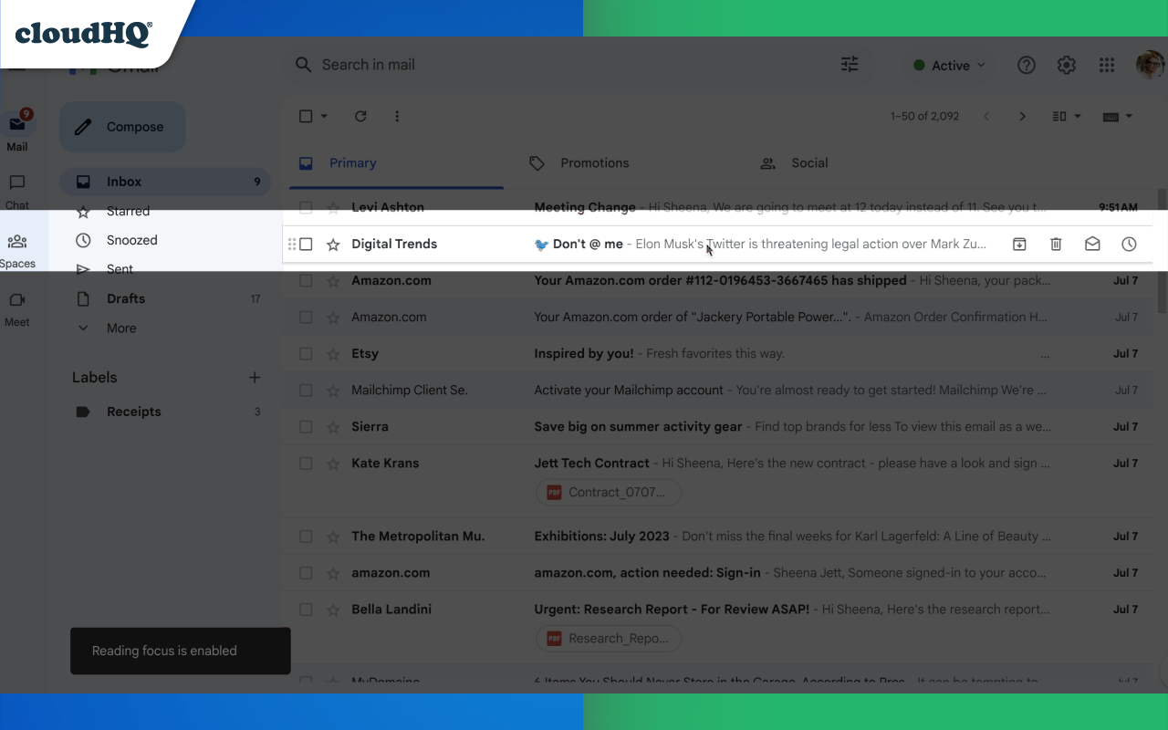 Highlight Emails in Gmail by cloudHQ chrome谷歌浏览器插件_扩展第2张截图