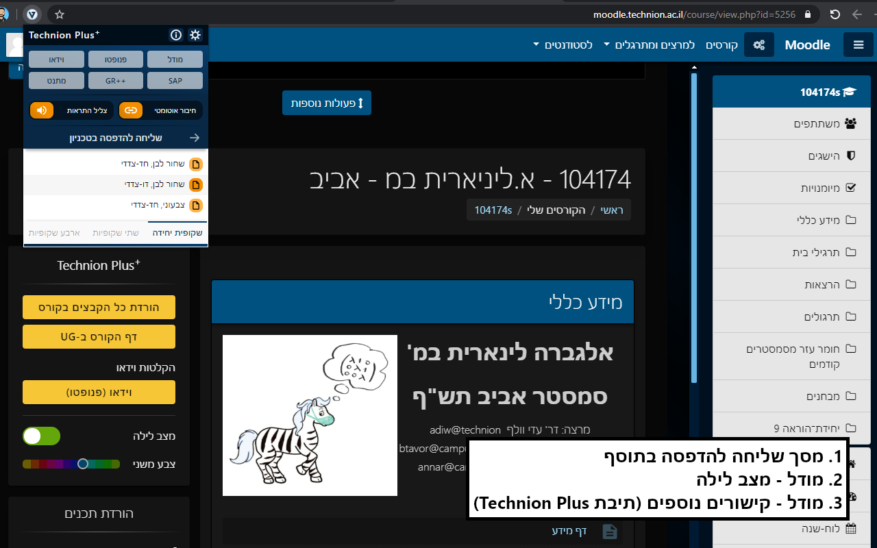 Technion Plus chrome谷歌浏览器插件_扩展第3张截图