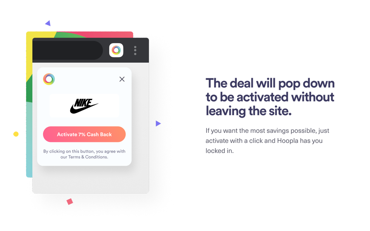 Hoopla: Coupon Codes, Deals and Cash Back chrome谷歌浏览器插件_扩展第1张截图