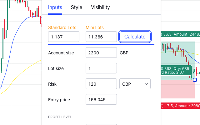 Lot Size Calculator chrome谷歌浏览器插件_扩展第5张截图