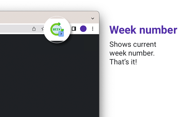 Week number chrome谷歌浏览器插件_扩展第1张截图