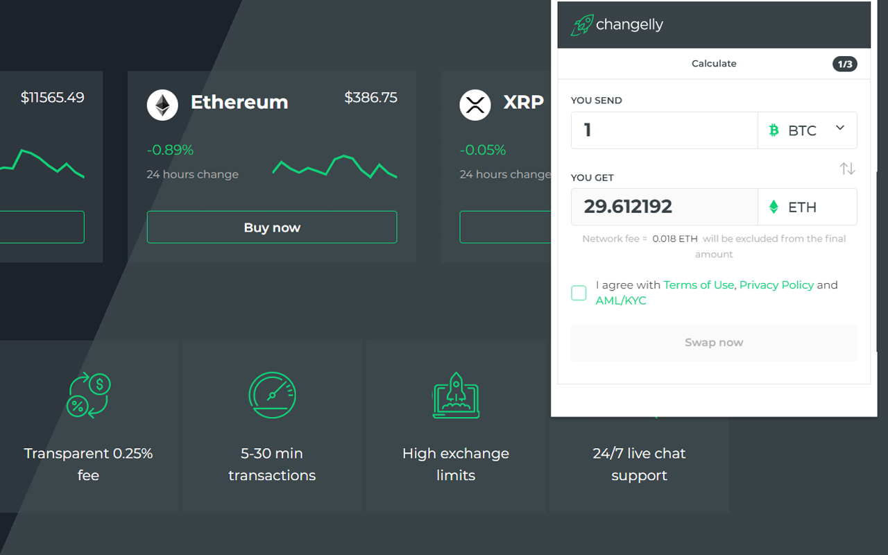 Changelly Plugin chrome谷歌浏览器插件_扩展第1张截图