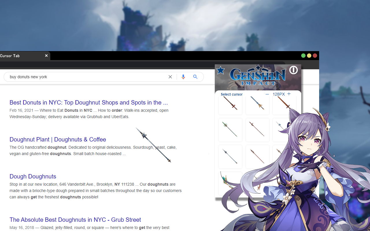 Genshin Impact Cursor chrome谷歌浏览器插件_扩展第2张截图