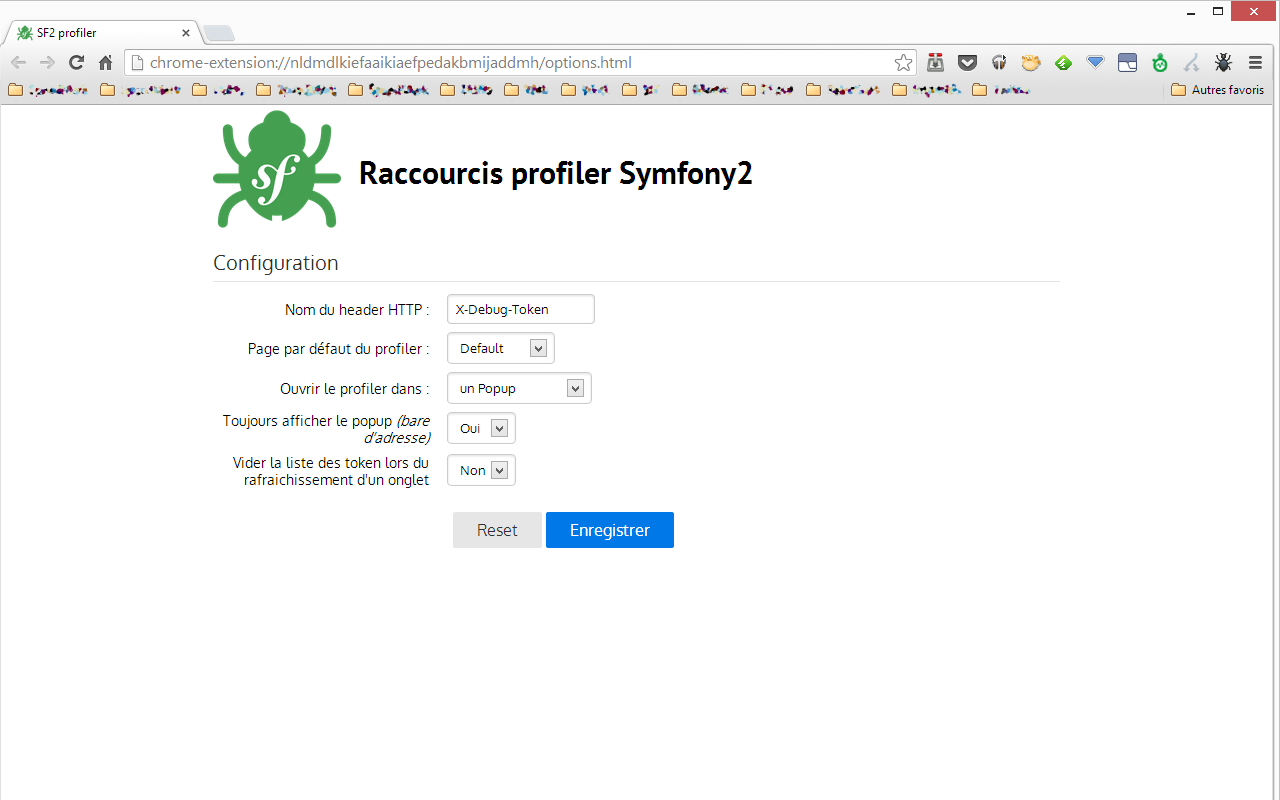 Symfony2 Profiler shortcut chrome谷歌浏览器插件_扩展第1张截图