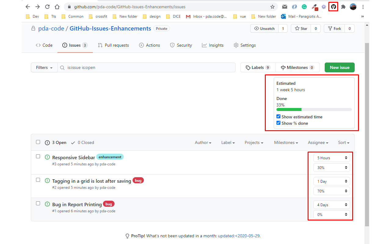 GitHub Issues Enhancements chrome谷歌浏览器插件_扩展第2张截图