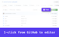 peek – GitHub to local editor in 1 click chrome谷歌浏览器插件_扩展第2张截图
