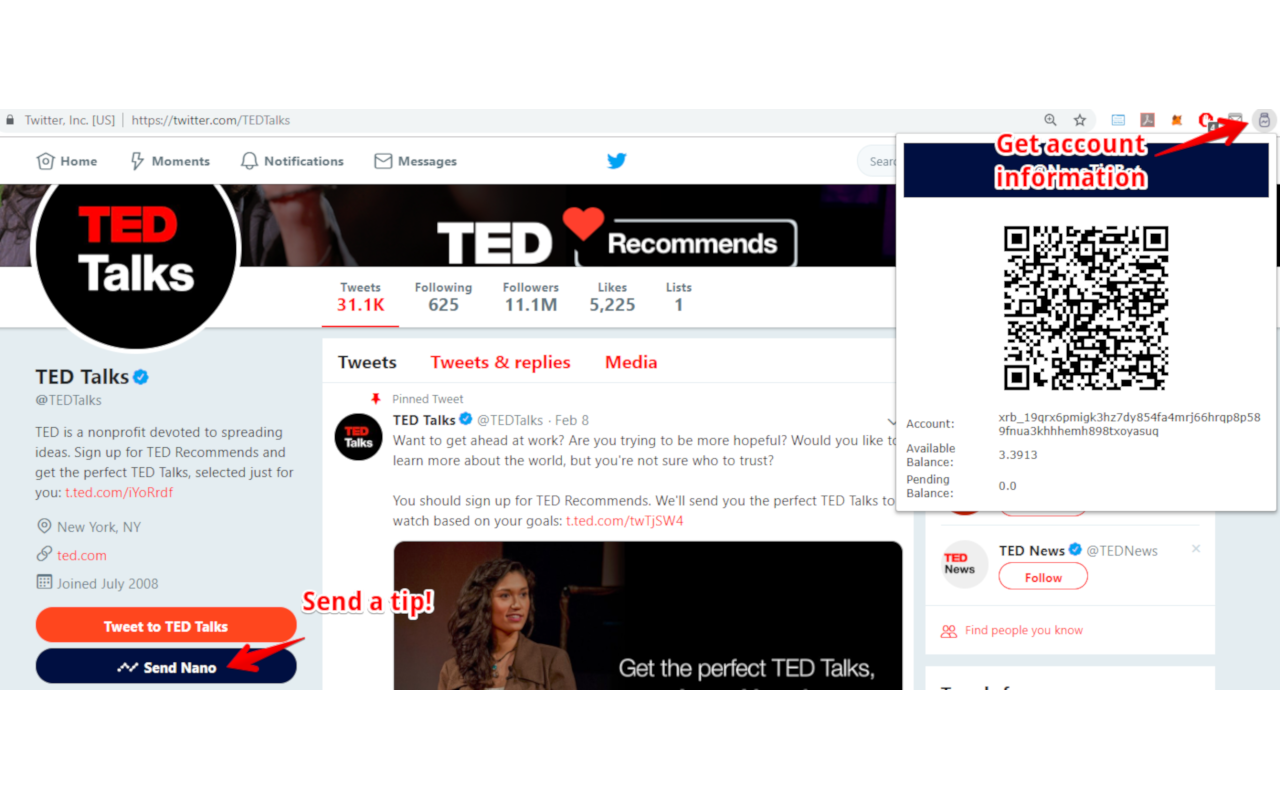 NanoTipBot chrome谷歌浏览器插件_扩展第1张截图