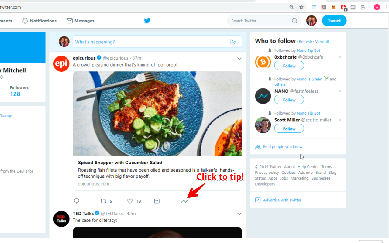 NanoTipBot chrome谷歌浏览器插件_扩展第2张截图
