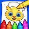 Cartoon Coloring Book Game - HTML5 Game