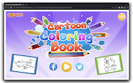Cartoon Coloring Book Game - HTML5 Game chrome谷歌浏览器插件_扩展第3张截图