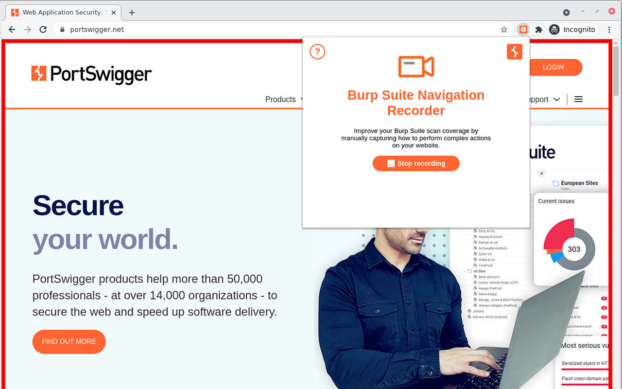 Burp Suite Navigation Recorder chrome谷歌浏览器插件_扩展第1张截图