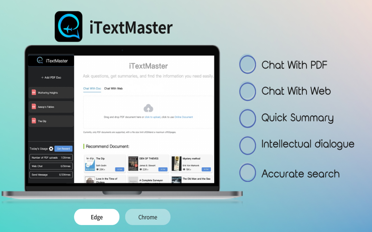 iTextMaster - 免费Chatpdf & PPT & 网页AI文档工具 chrome谷歌浏览器插件_扩展第3张截图