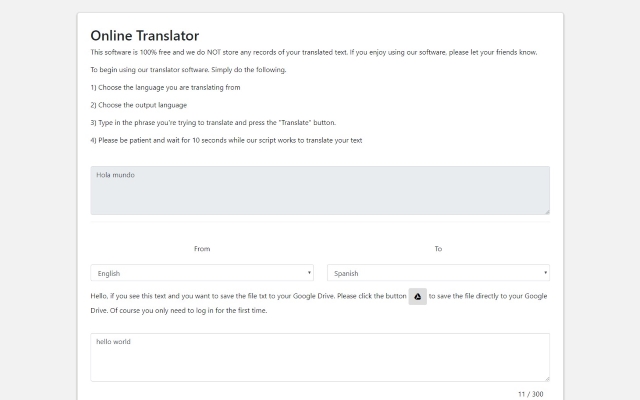 Translate Online for Google Chrome™ chrome谷歌浏览器插件_扩展第2张截图